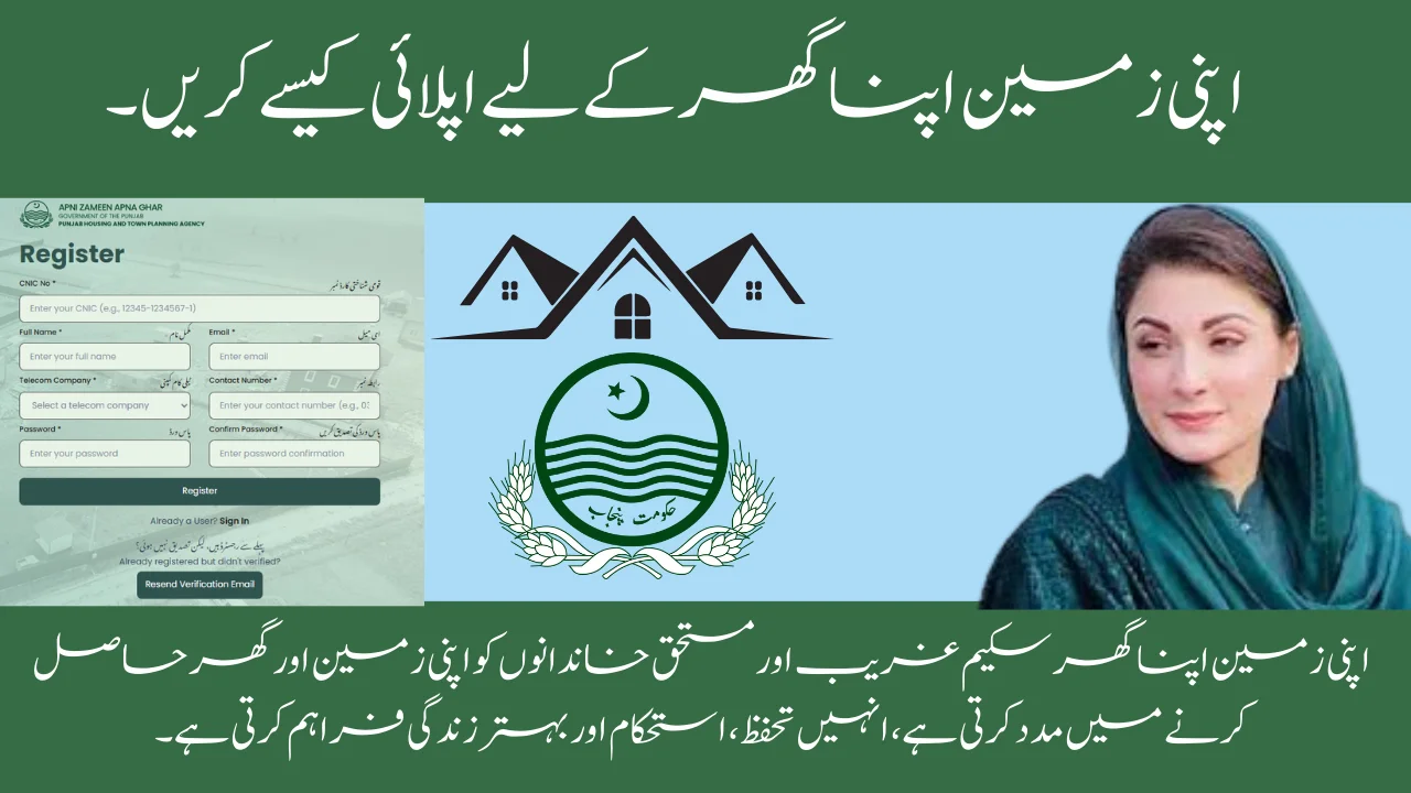 How to Apply For Apni Zameen Apna Ghar